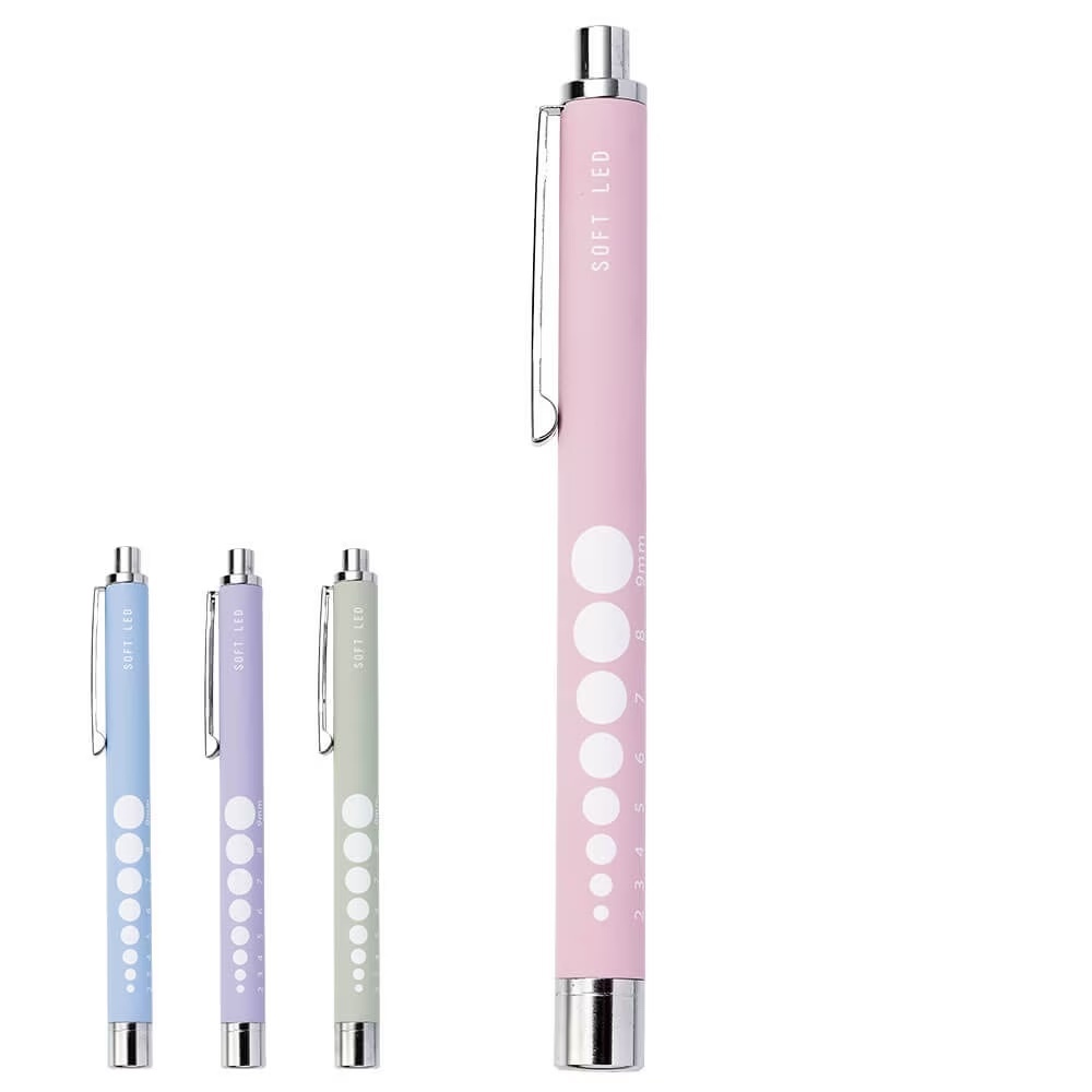 [預購] 柔和色調輕量橡膠質感電筒筆