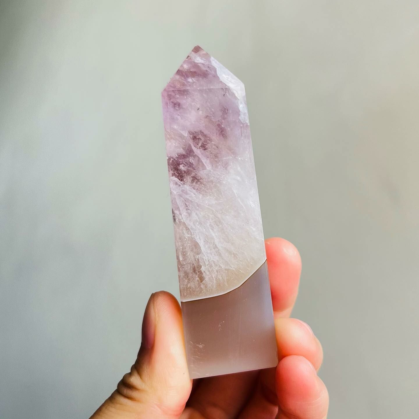 [原石] 紫晶瑪瑙 水晶柱