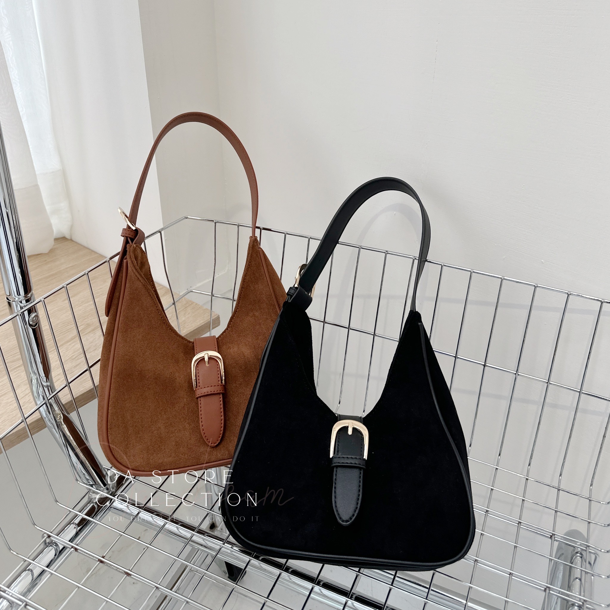 麂皮復古腋下法棍包/兩色