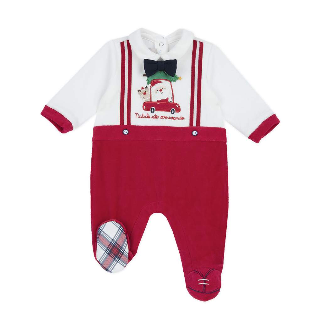 歡樂聖誕-剪毛絨假兩件式後開兔裝