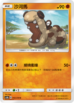 AC2AF 092/200 沙河馬