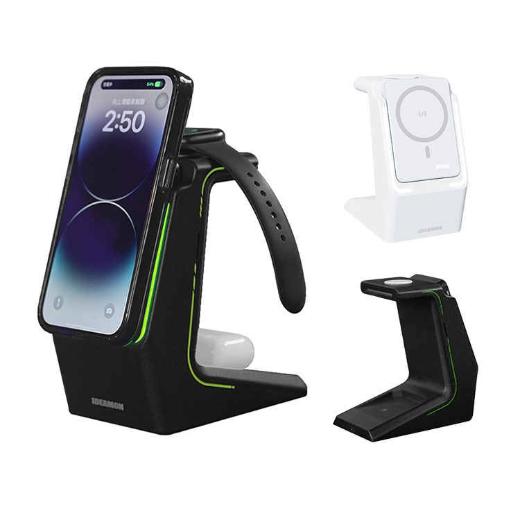 【怪獸選物 IDEAMON】電力黑客 3 in 1 無線充電盤 兩色