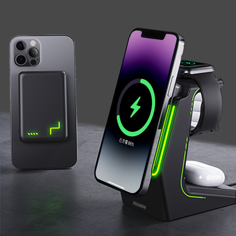 【怪獸選物 IDEAMON】電力黑客 3 in 1 無線充電盤 兩色