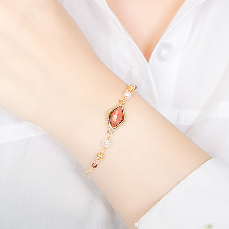落霞雲彩 – 石榴石 – 手鍊