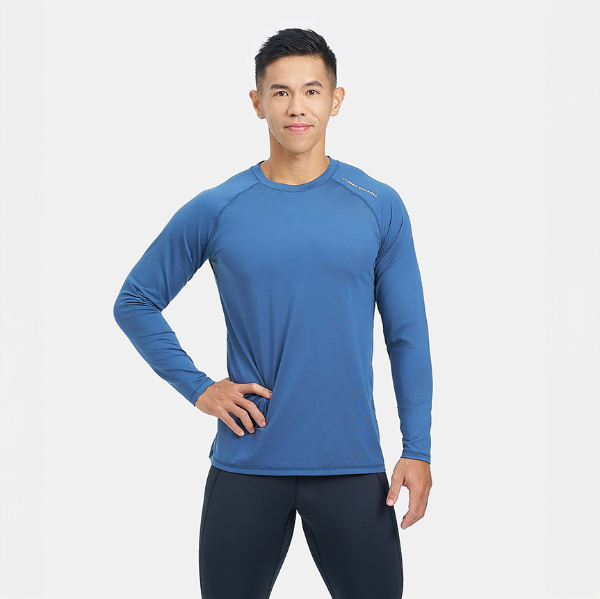 托瑪斯經典男長袖（靜謐藍）