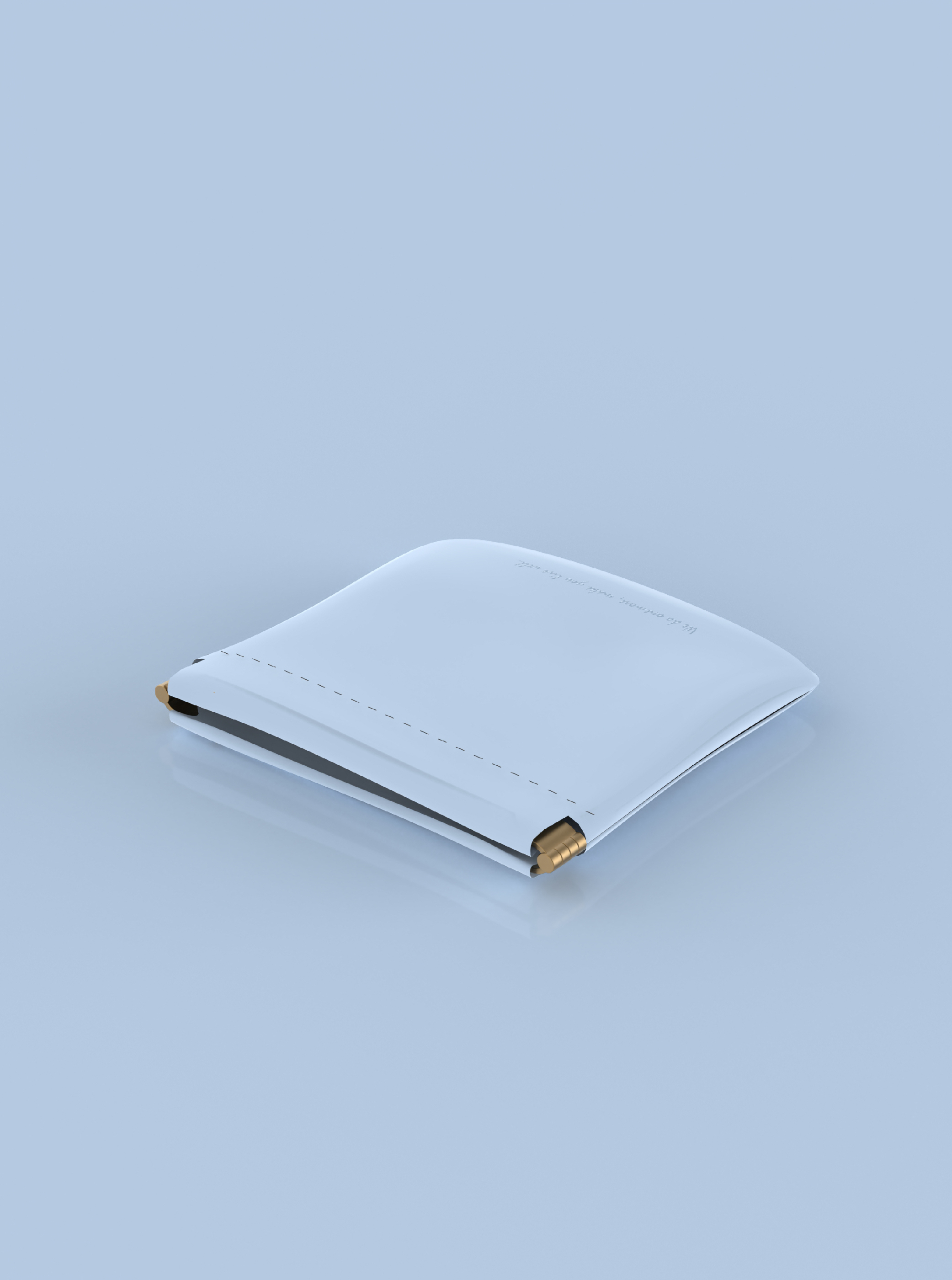 質感皮革收納包 /寶寶藍/