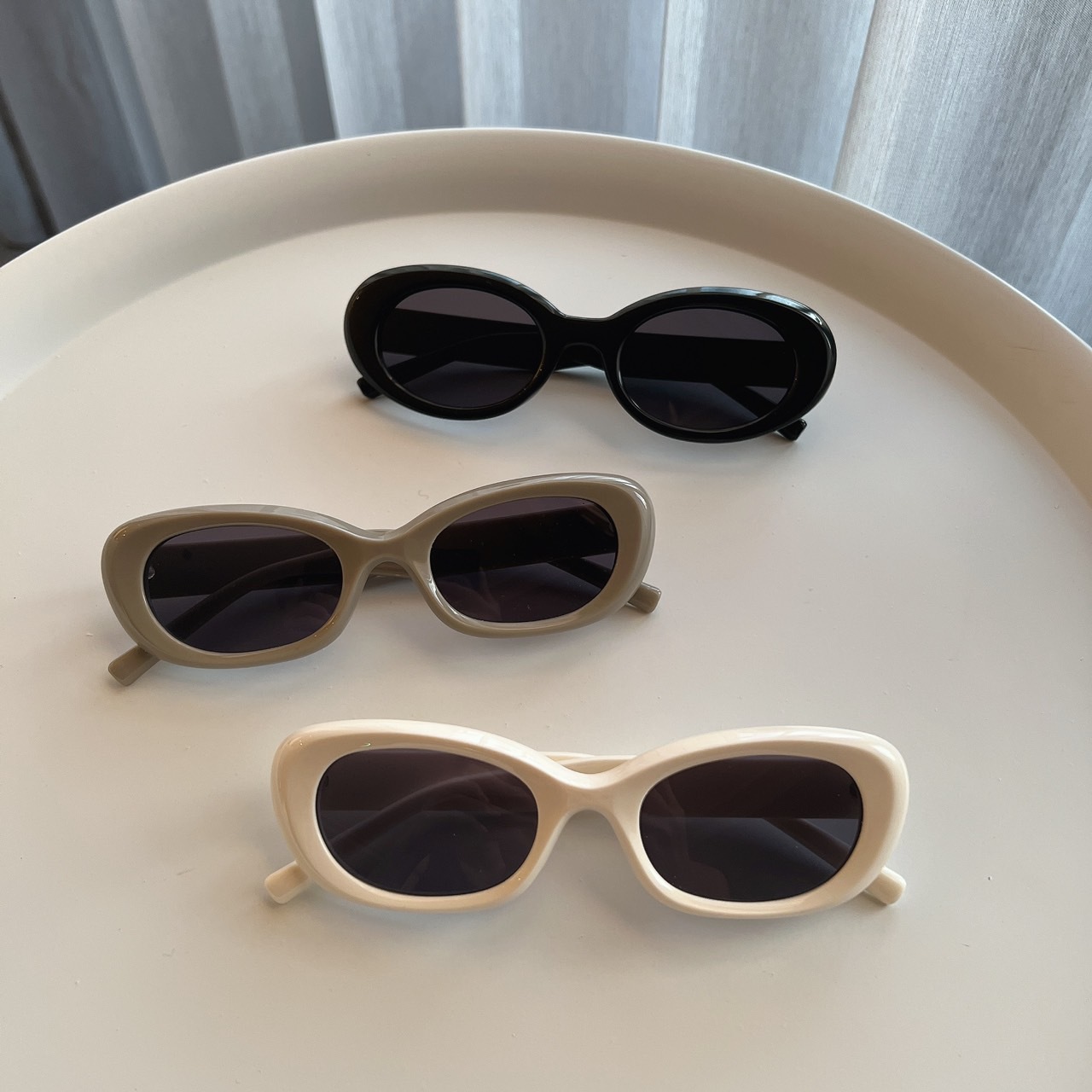 四點個性橢圓墨鏡/四色