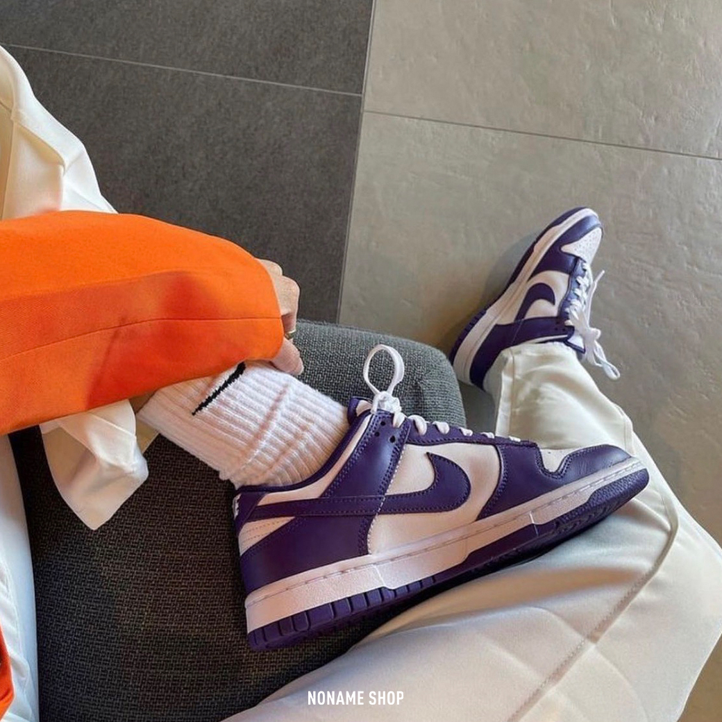 NIKE Dunk Low “ Championship Court Purple ” 白紫 低筒 (男款)