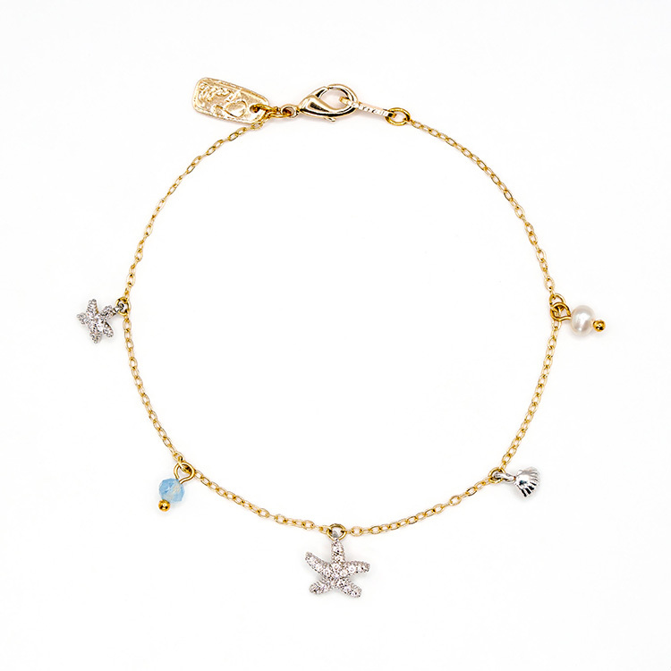 《官網限定》｜事業運｜漫時光 ·  海星 – 珍珠磷灰石 – 手鍊