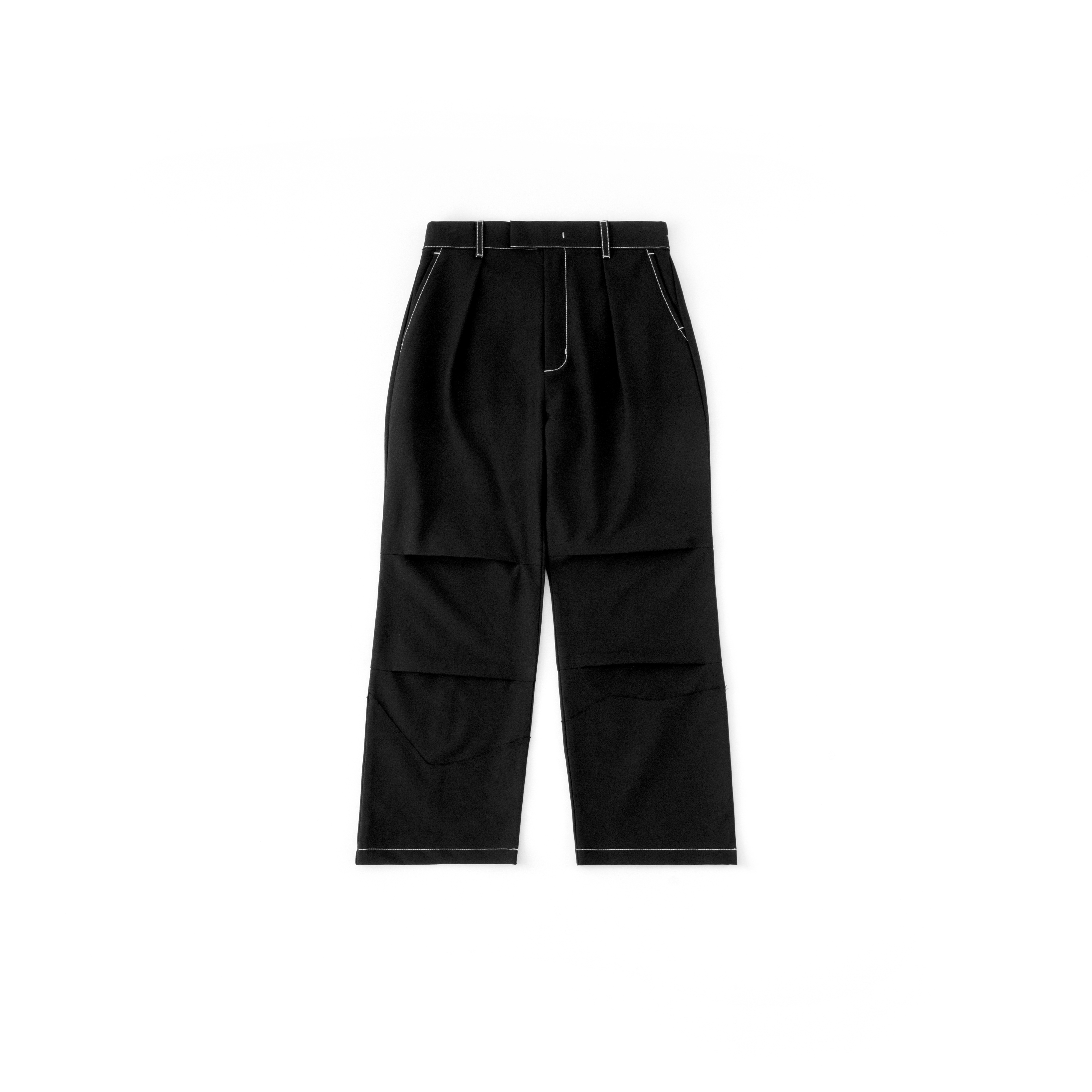 MELSIGN X mouggan - SIDE SEAM PANTS - BLACK
