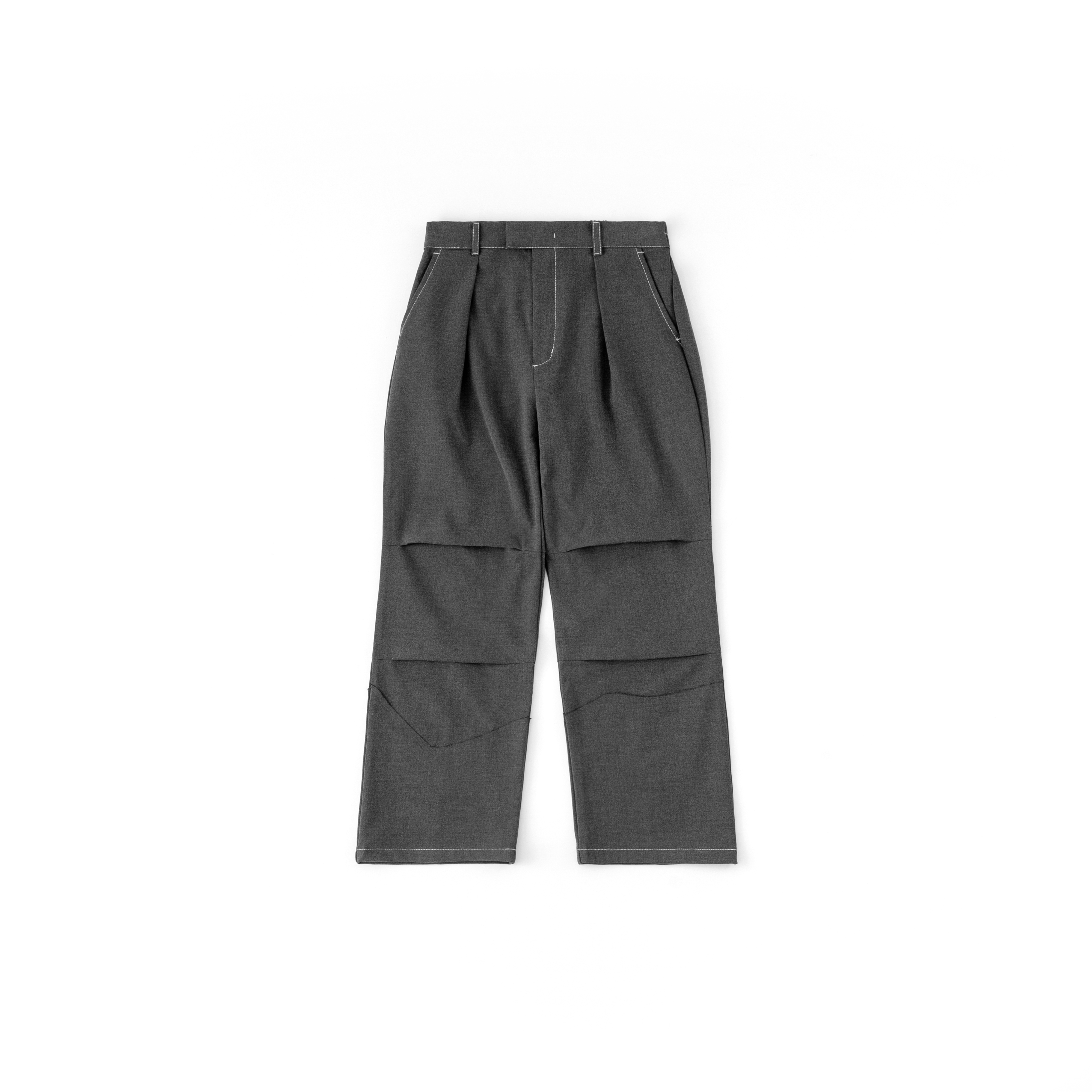 MELSIGN X mouggan - SIDE SEAM PANTS - DARK GREY