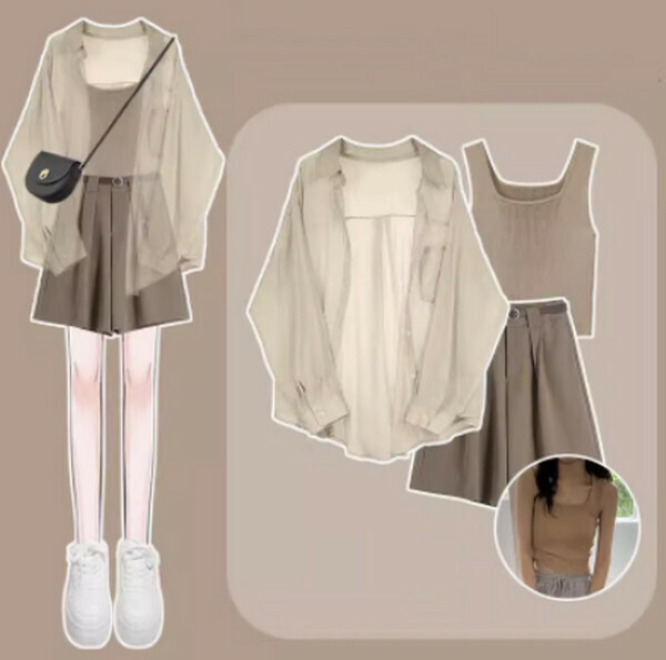Casual summer three-piece set