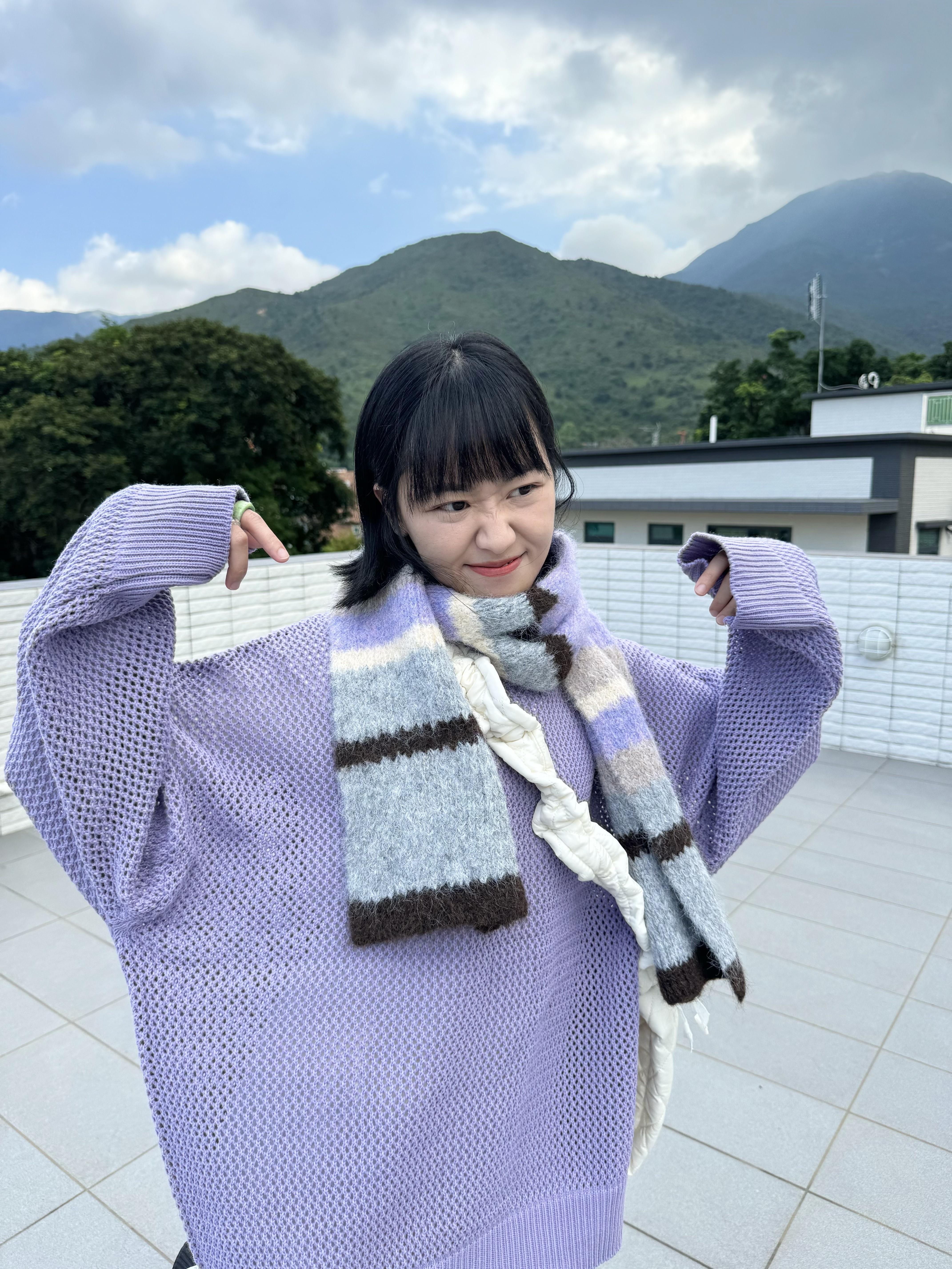 [ 4色入 ]UNISEX網網男生感TOP( Purple / Mint )