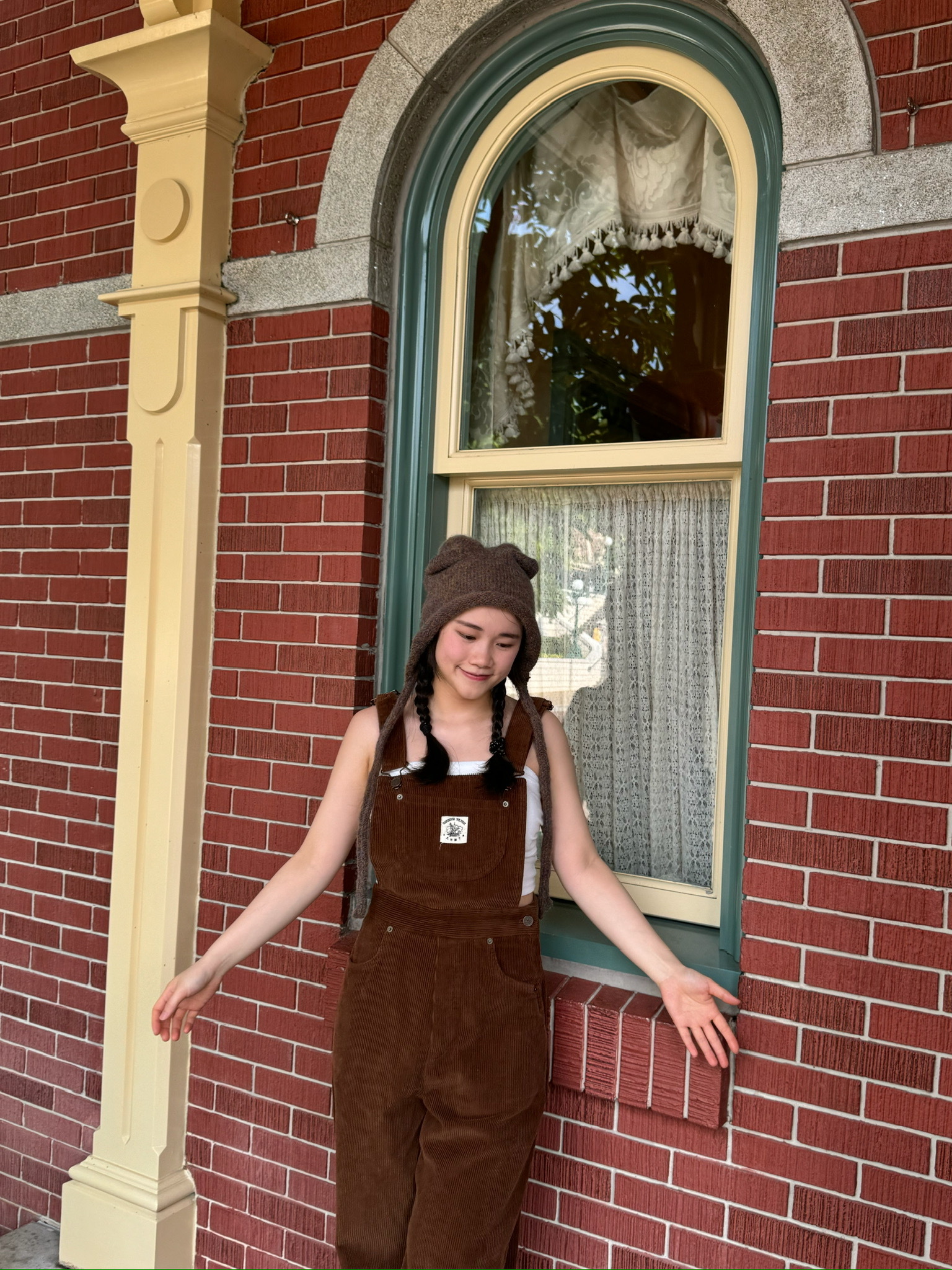 🐻 熊仔耳混色針織長吊繩帽仔 // 兩色入