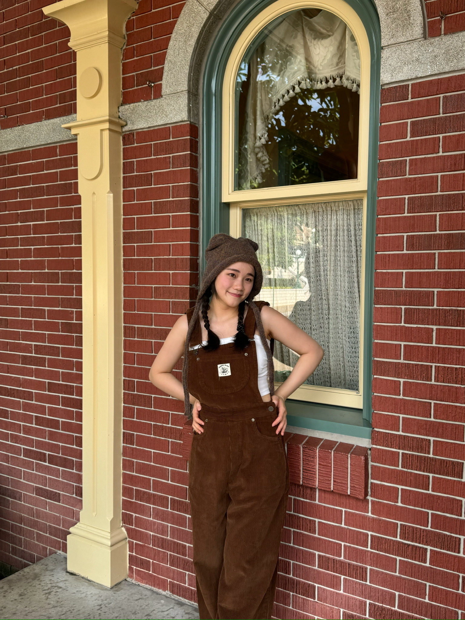 🐻 熊仔耳混色針織長吊繩帽仔 // 兩色入