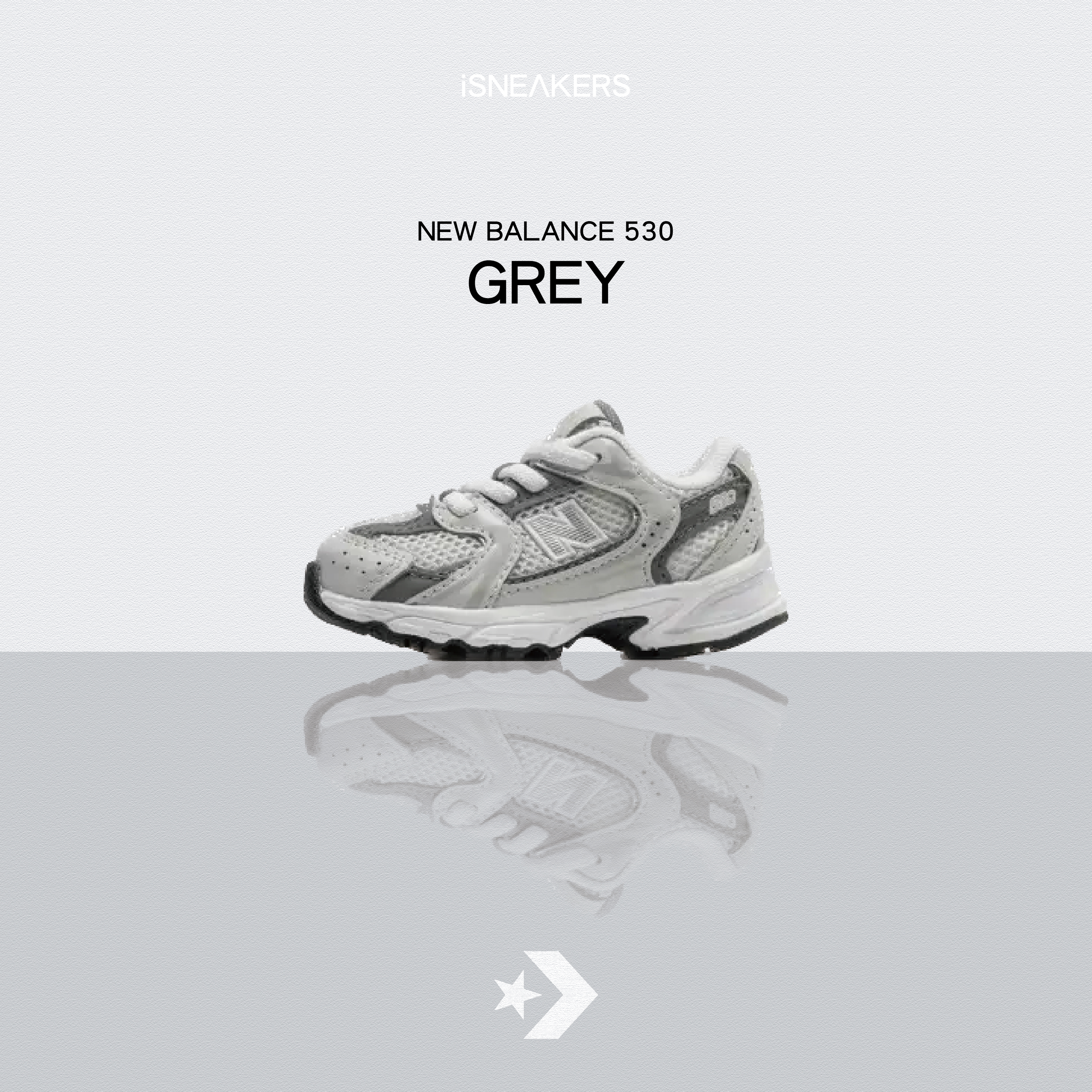 iSNEAKERS｜New Balance 530 "Grey" 灰白 中童老爹鞋 IZ530CB