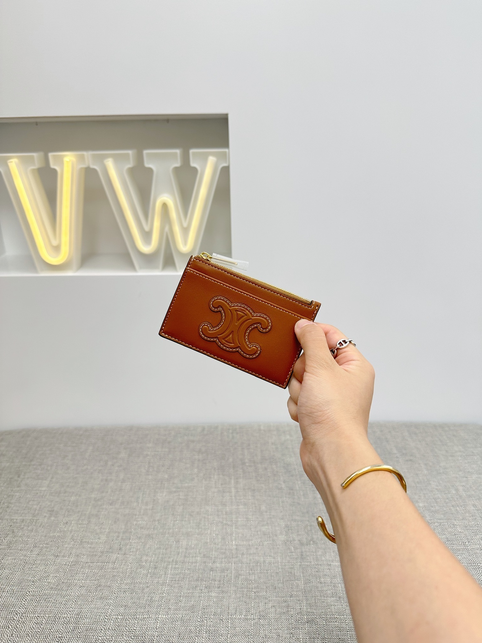 Celine Zipped Card Holder