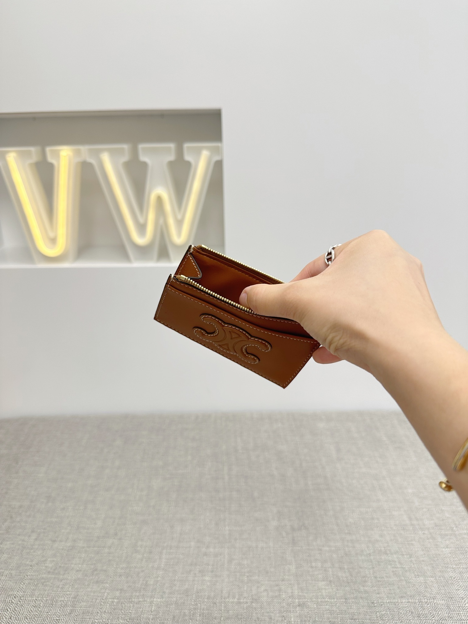 Celine Zipped Card Holder