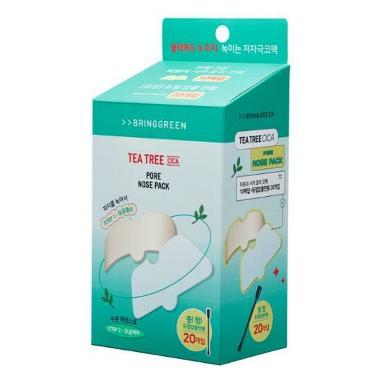 Bring Green Tea Tree CICA Pore Nose Pack (10SET)