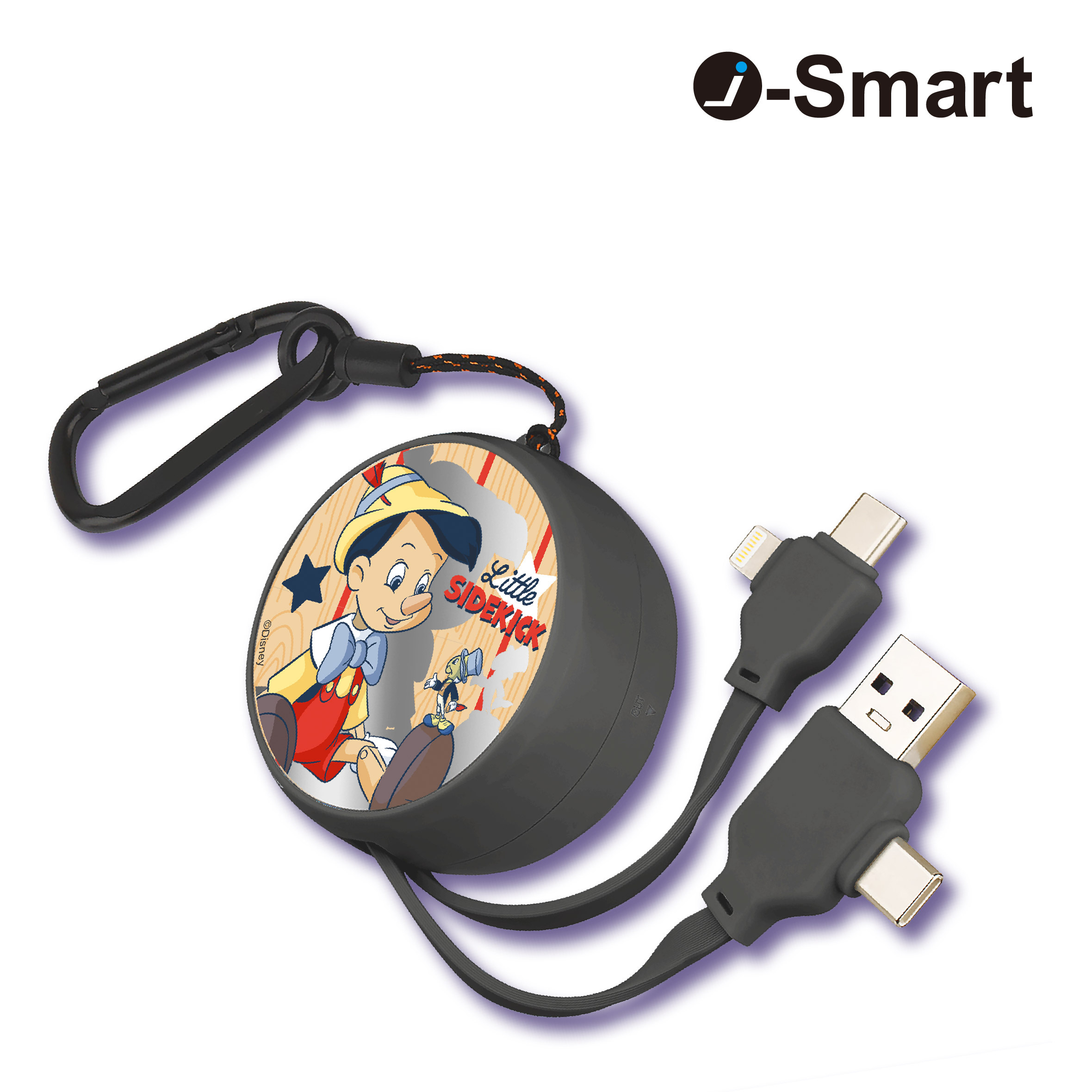 i-Smart-迪士尼- 4合1快充充電線-木偶 Pinocchio