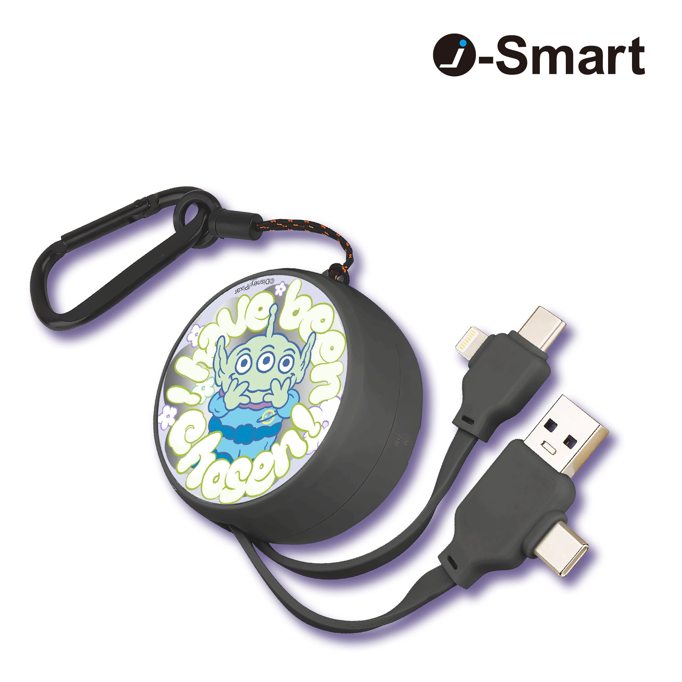 i-Smart-迪士尼- 4合1快充充電線-三眼仔 Alien