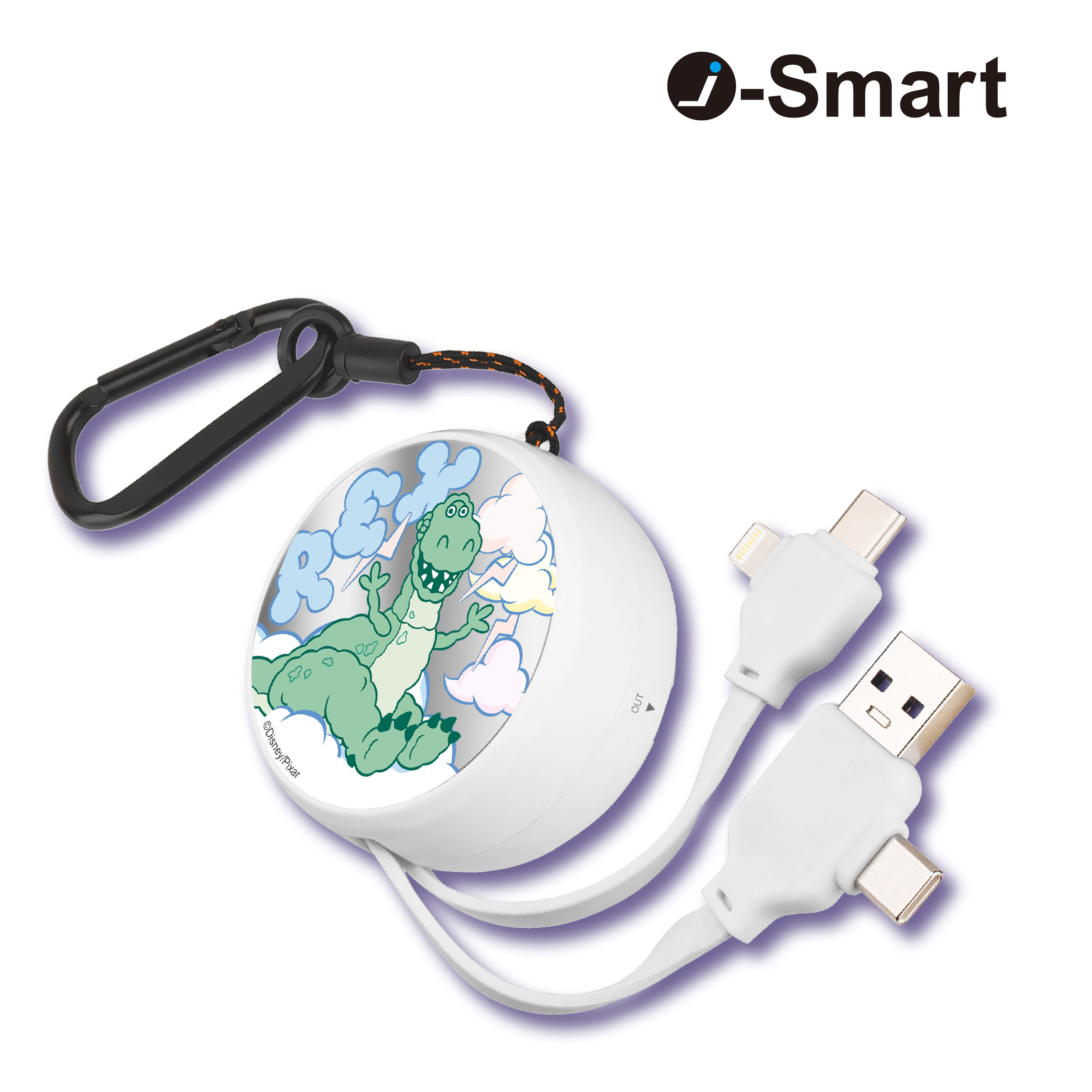 i-Smart-迪士尼- 4合1快充充電線-抱抱龍 Rex