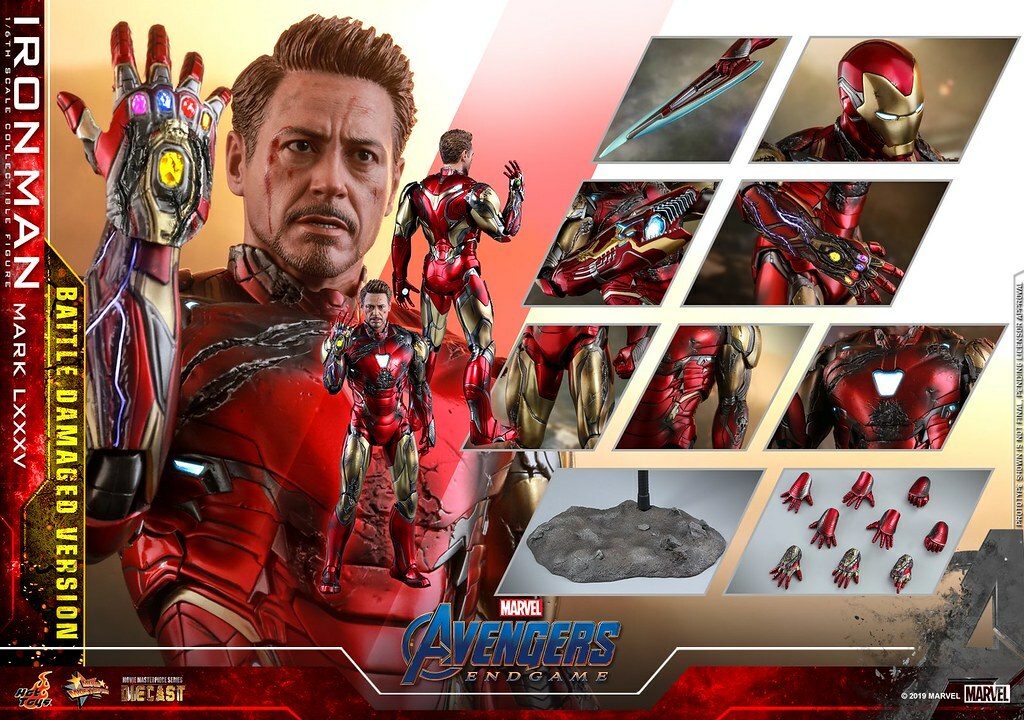 Hot Toys– MMS543D33《復仇者聯盟：終局之戰》鋼鐵人馬克85 (戰損版) Iron Man Mark LXXXV (Battle Damaged Version)