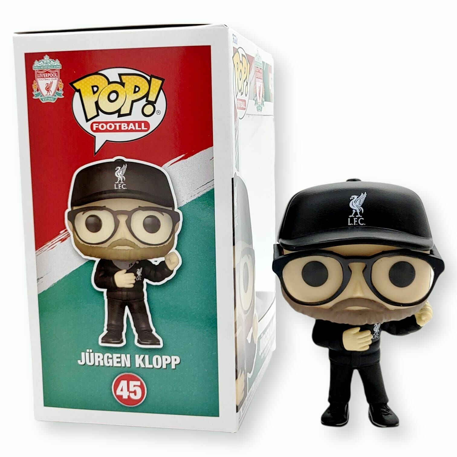 利物浦FUNKO POP!!領隊有眼鏡高普KLOPP公仔 No.45