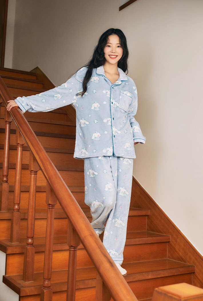 🇰🇷 SPAO X 三麗鷗 睡衣 HELLO KITTY  大耳狗  刷毛 套裝組 / 現貨✨