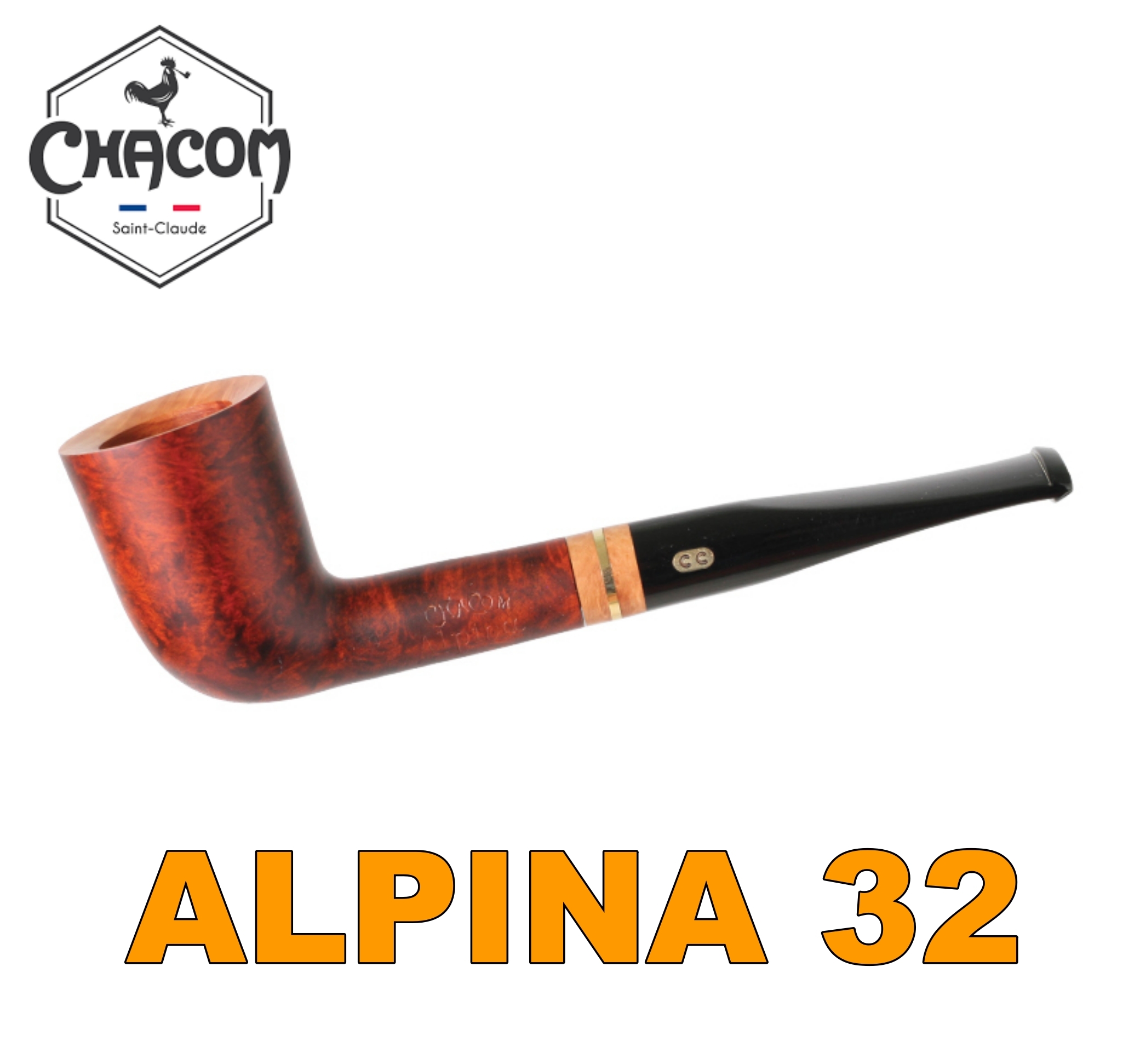 【CHACOM】法國原裝進口 桃花心木飾面 Alpina系列、輕量系列、石楠木、煙斗/菸斗、直斗/彎斗、精美禮盒