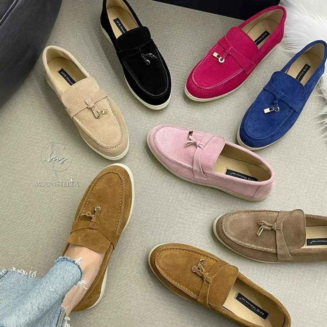 引人注目麂皮懶人鞋