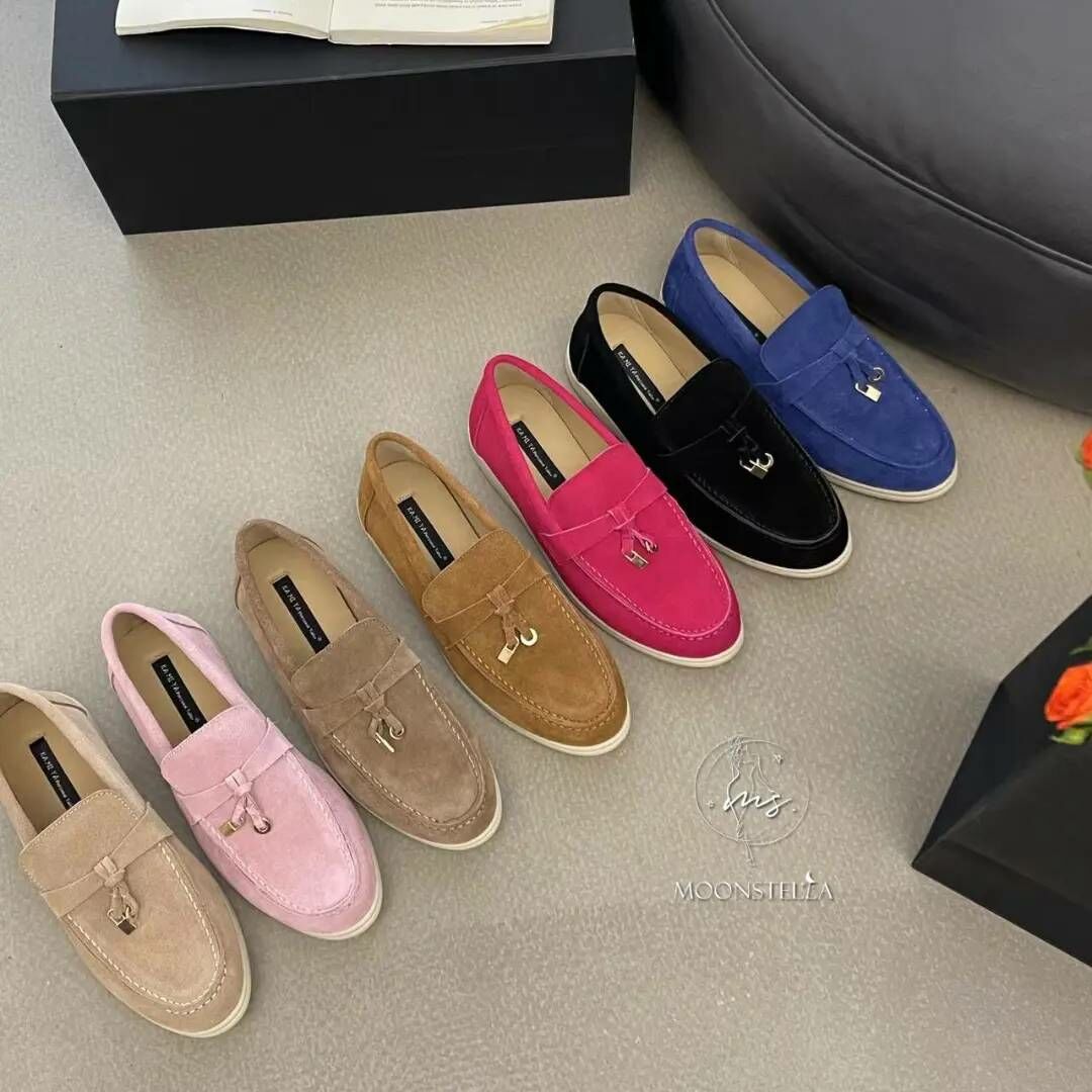 引人注目麂皮懶人鞋