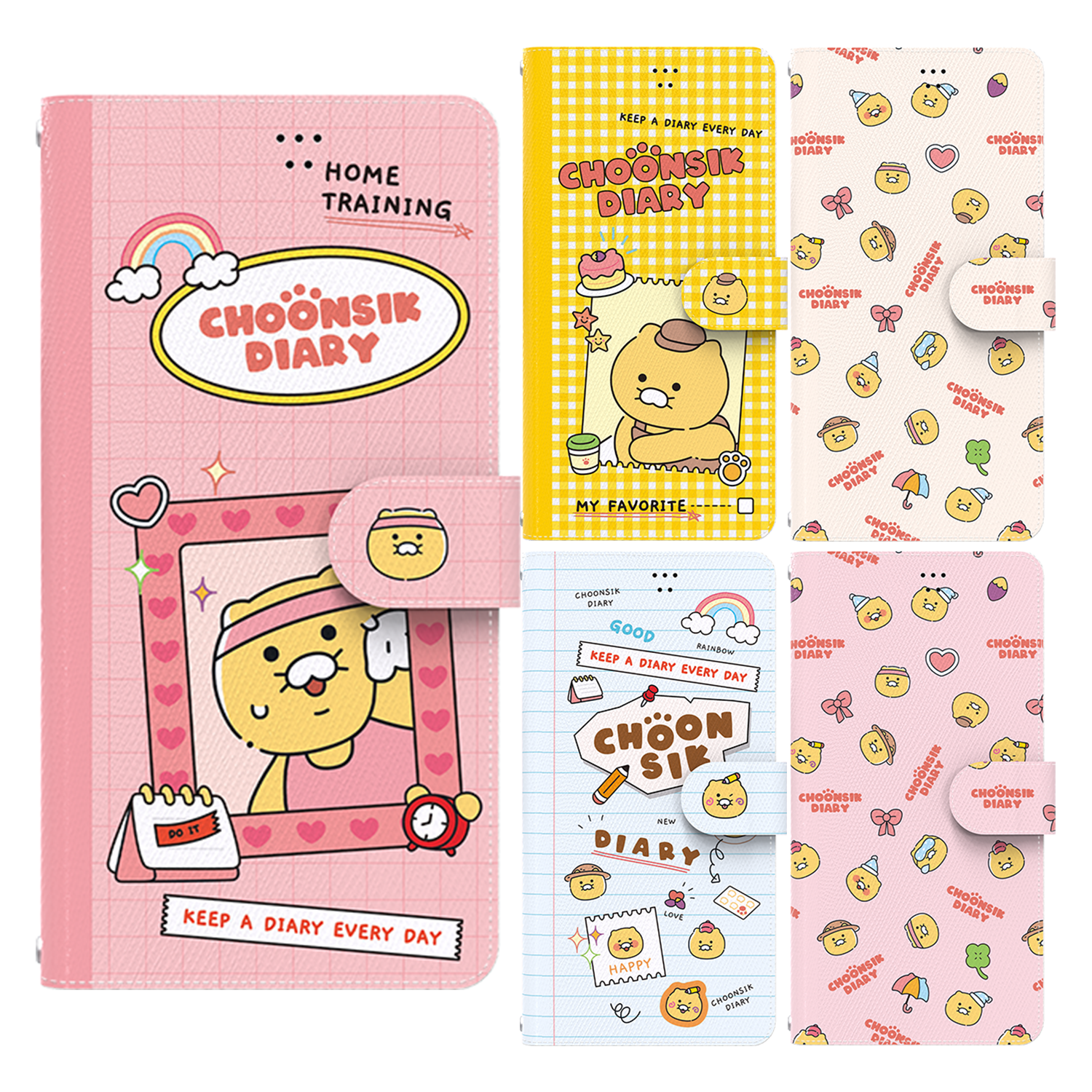 Kakao Friends - Leather Card Case - 翻蓋皮革插卡槽手機保護殼 S2