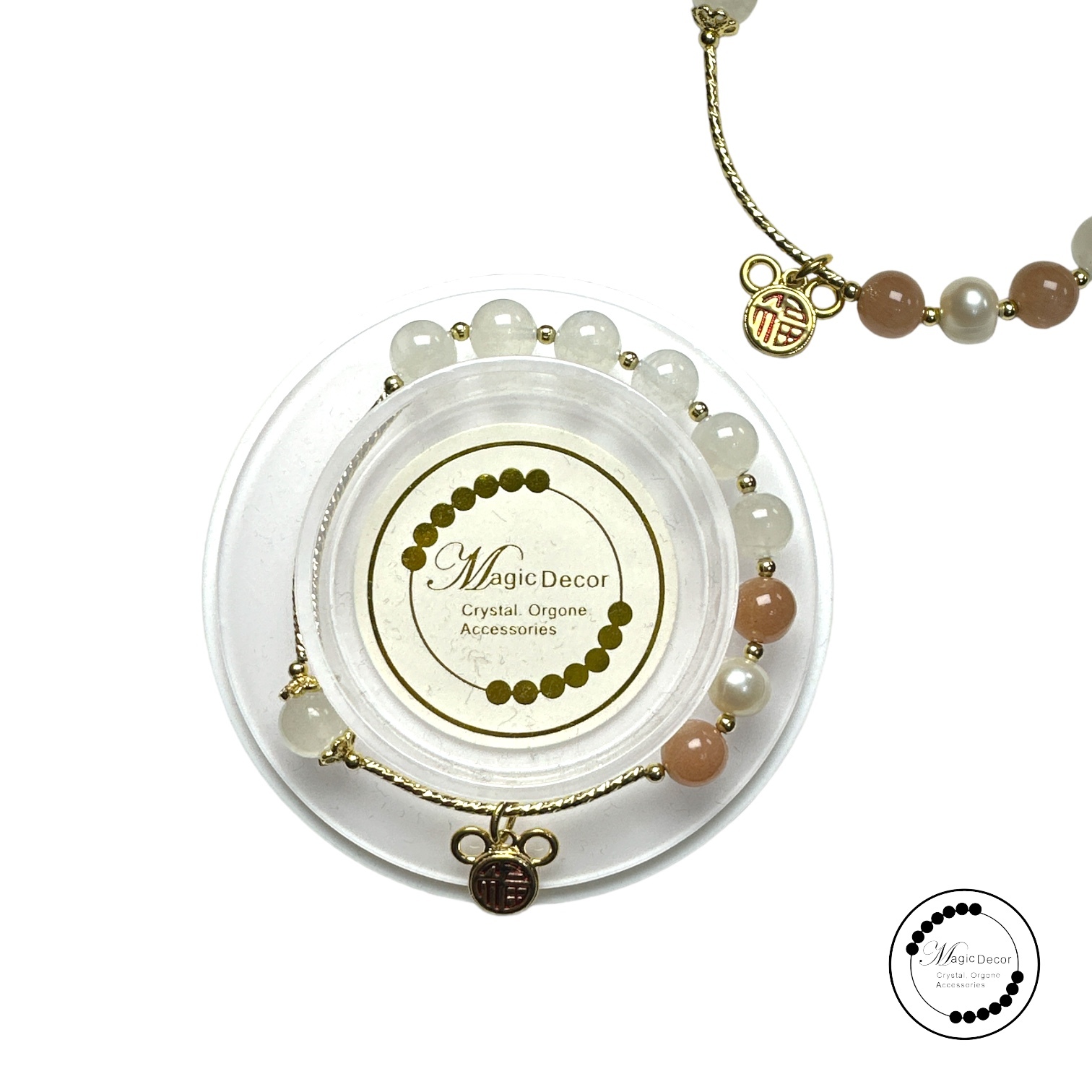 231103-b32 橙月光x藍月光x珍珠設計款手串