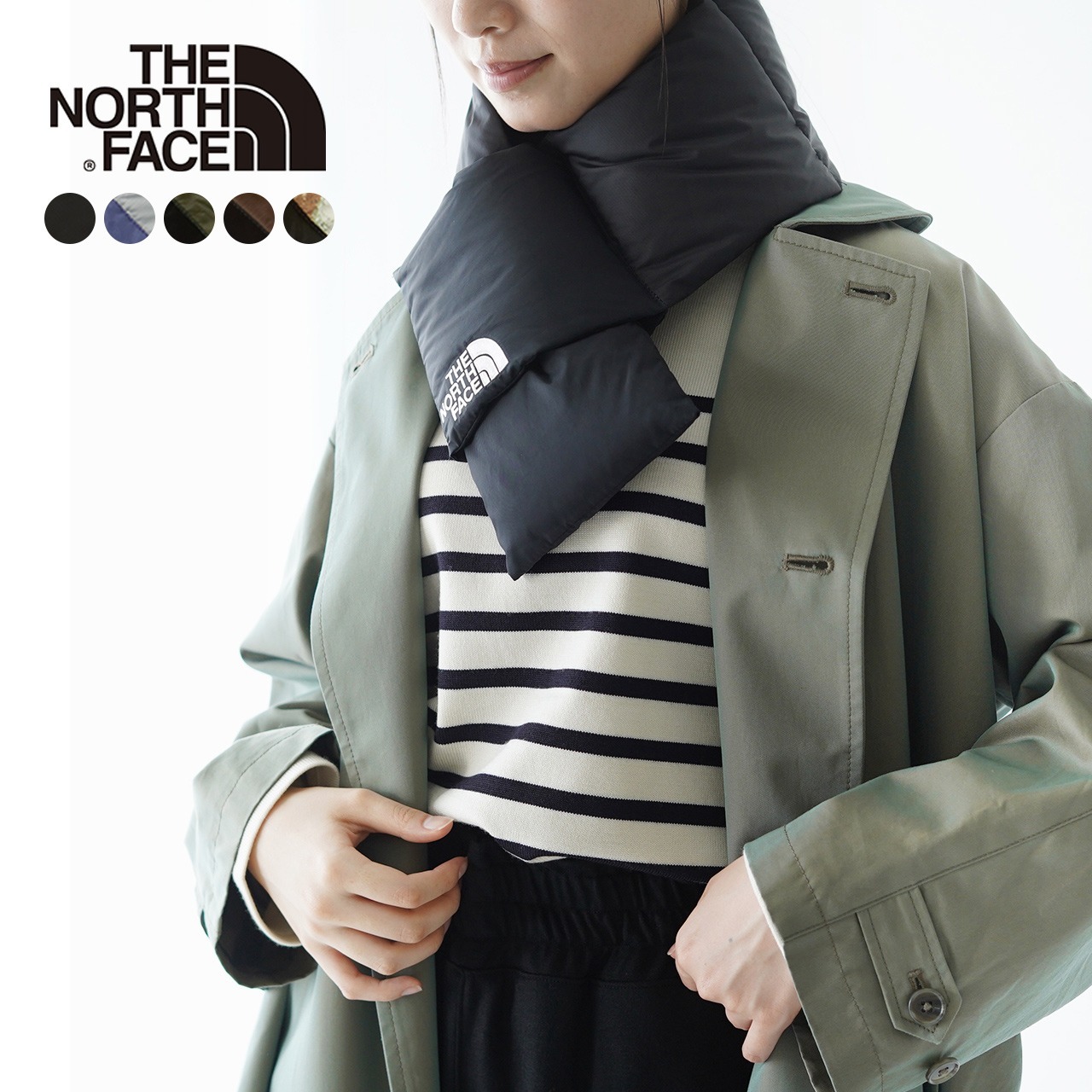 預購┃THE NORTH FACE Nuptse Muffler 保暖羽絨交叉式圍巾