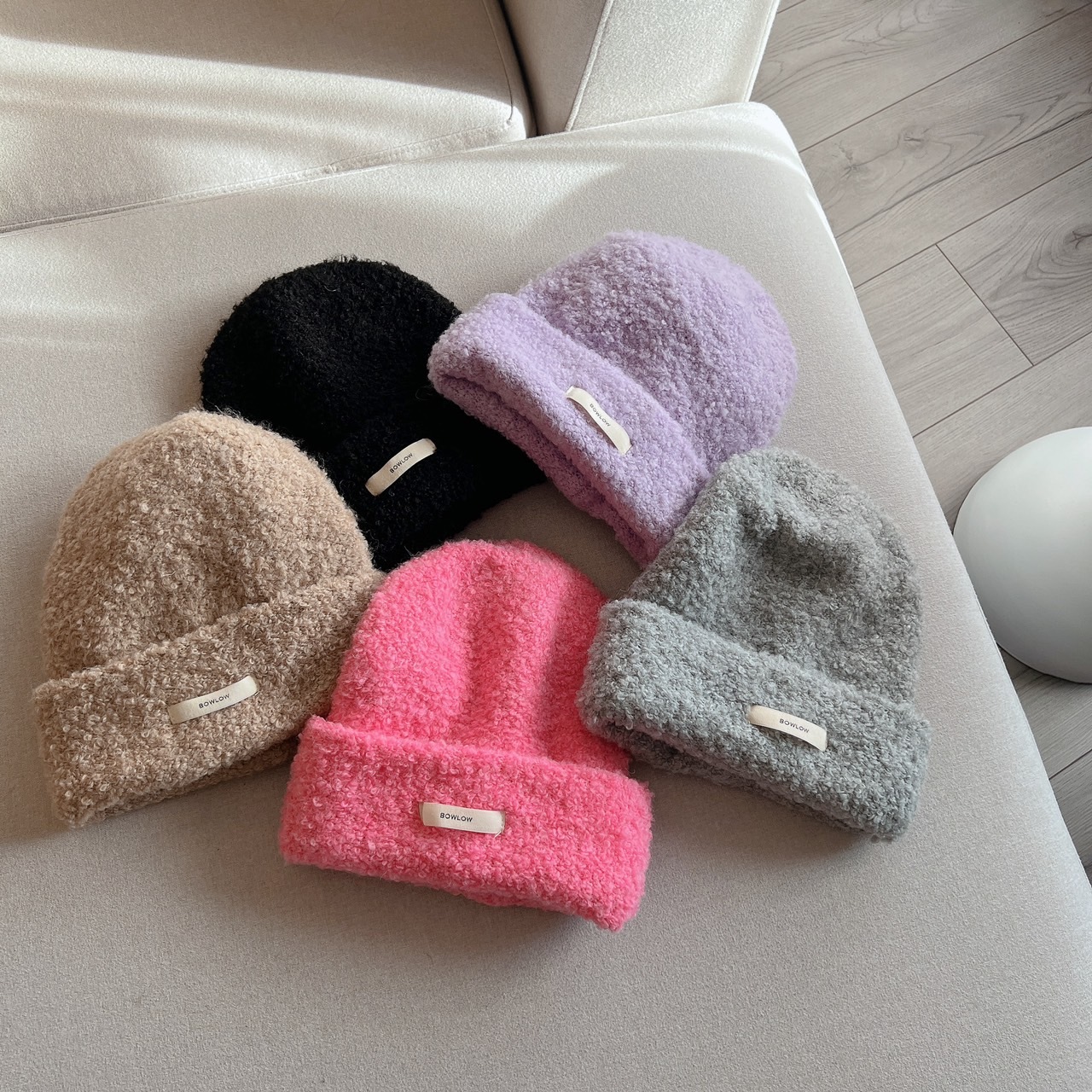 柔軟羊毛針織帽/六色