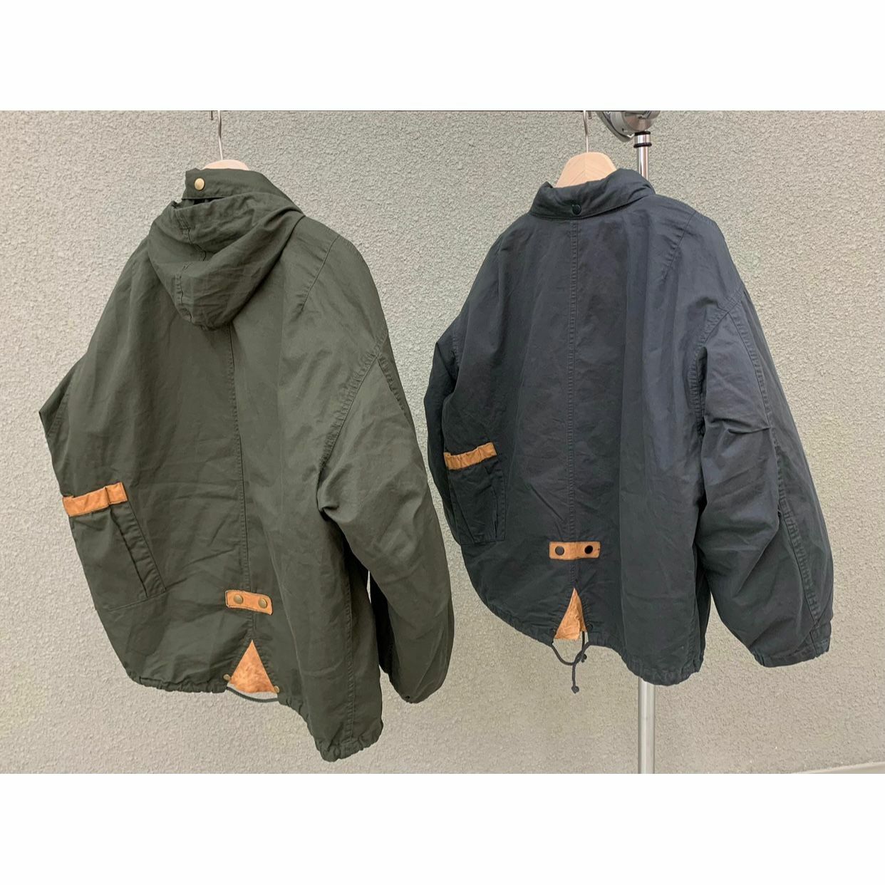 拼色連帽拉鍊外套 DDM-028JK