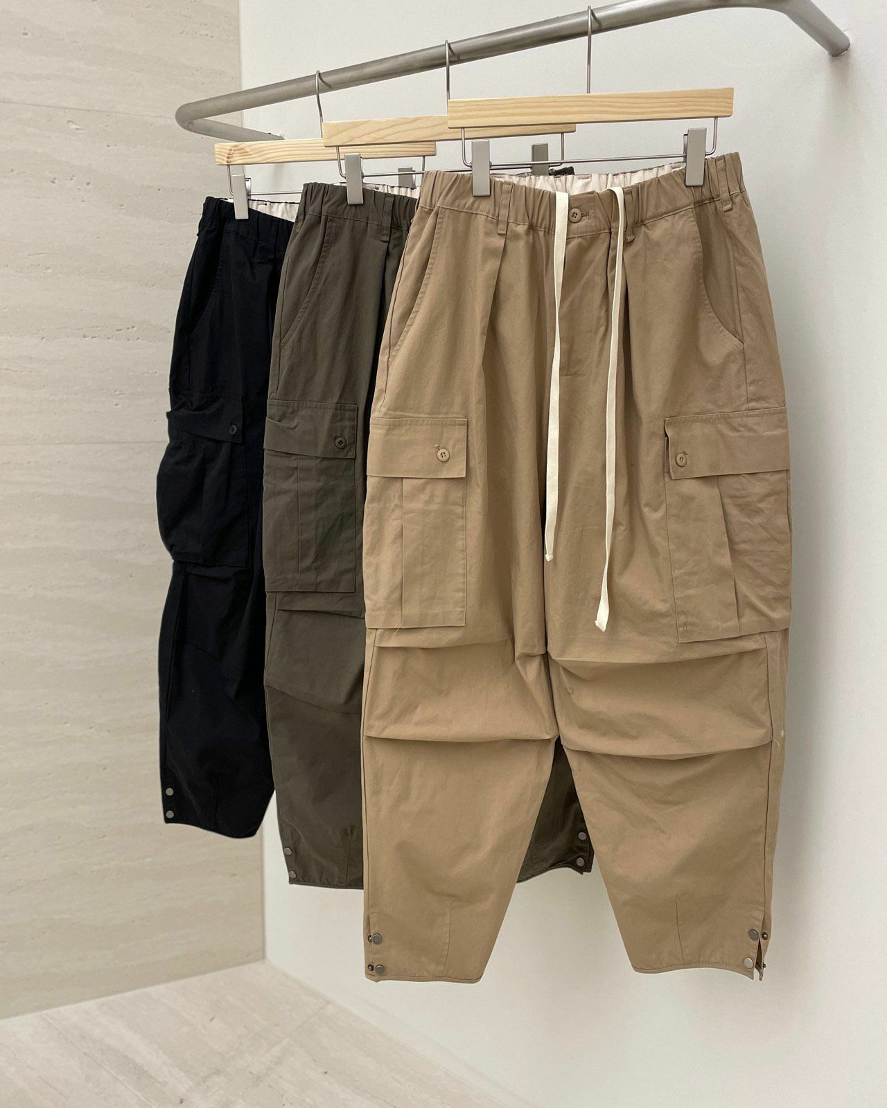 淨色工裝鬆身褲 DDM-029P