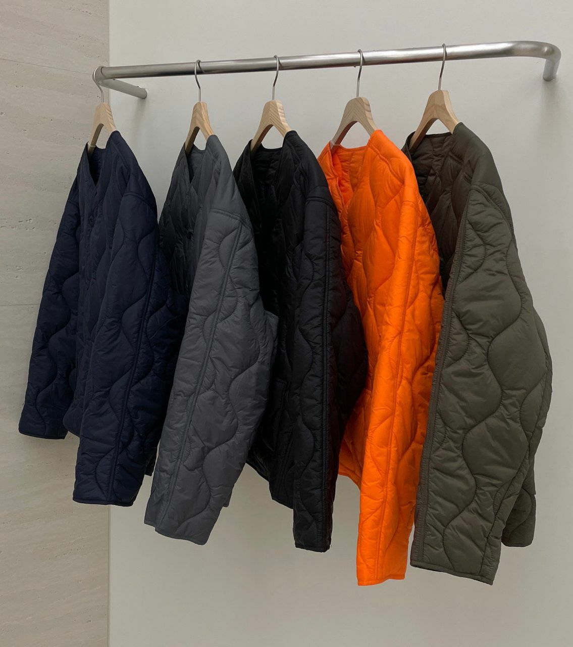 波浪紋開胸外套(薄夾棉) DDM-032JK