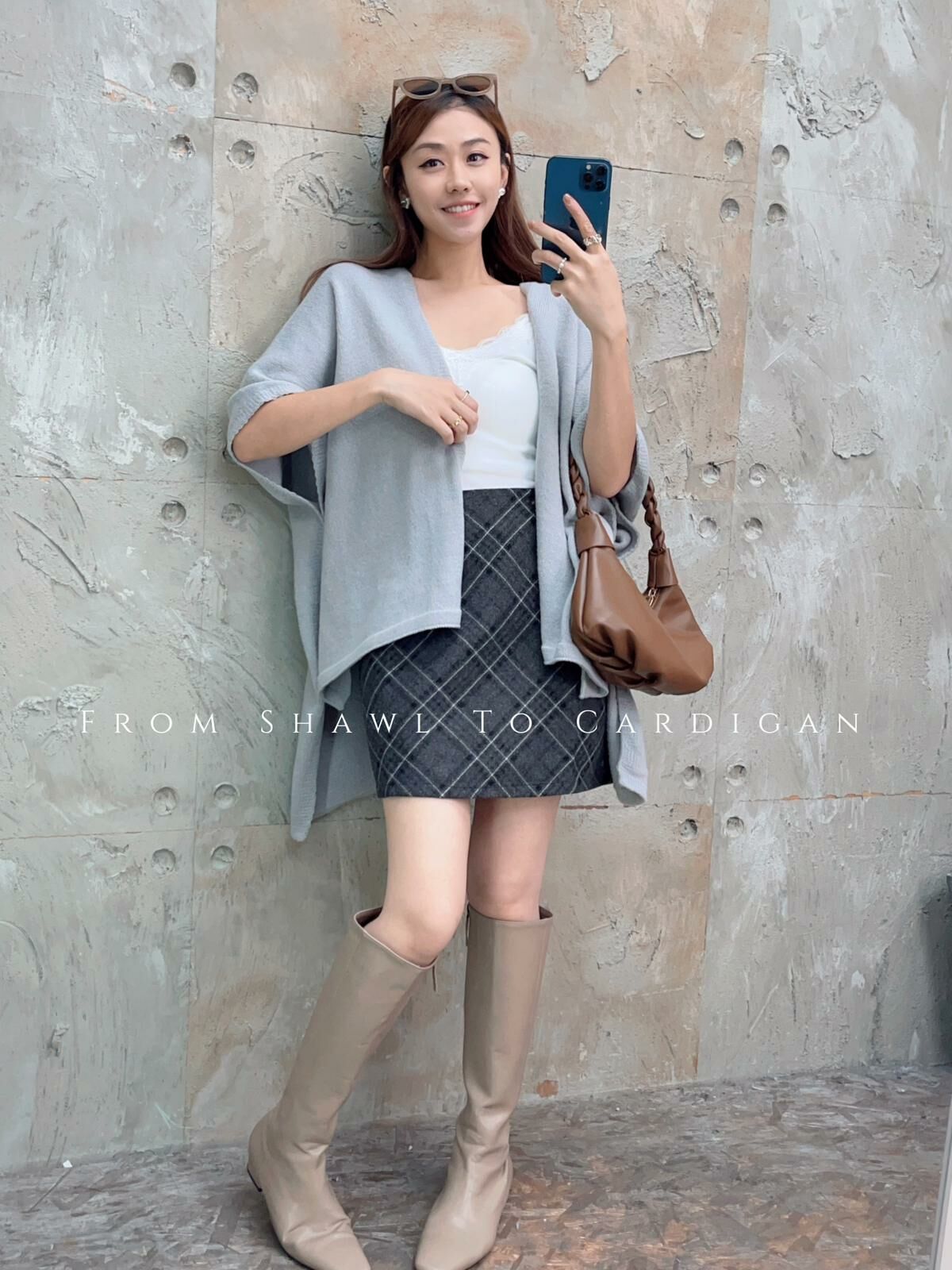 JK#5444 🤍優雅披肩外套