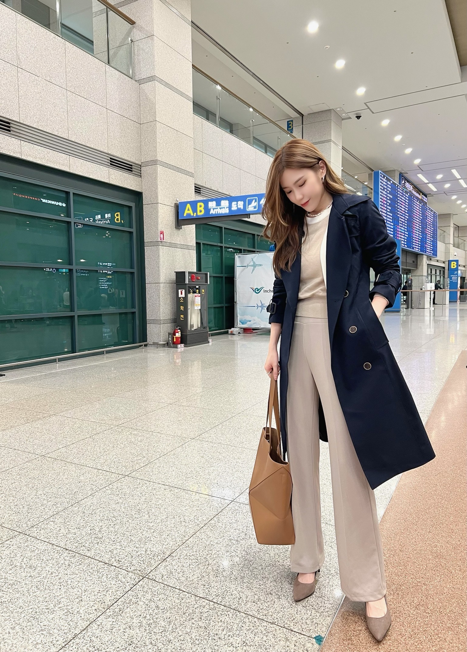 優雅經典長風衣