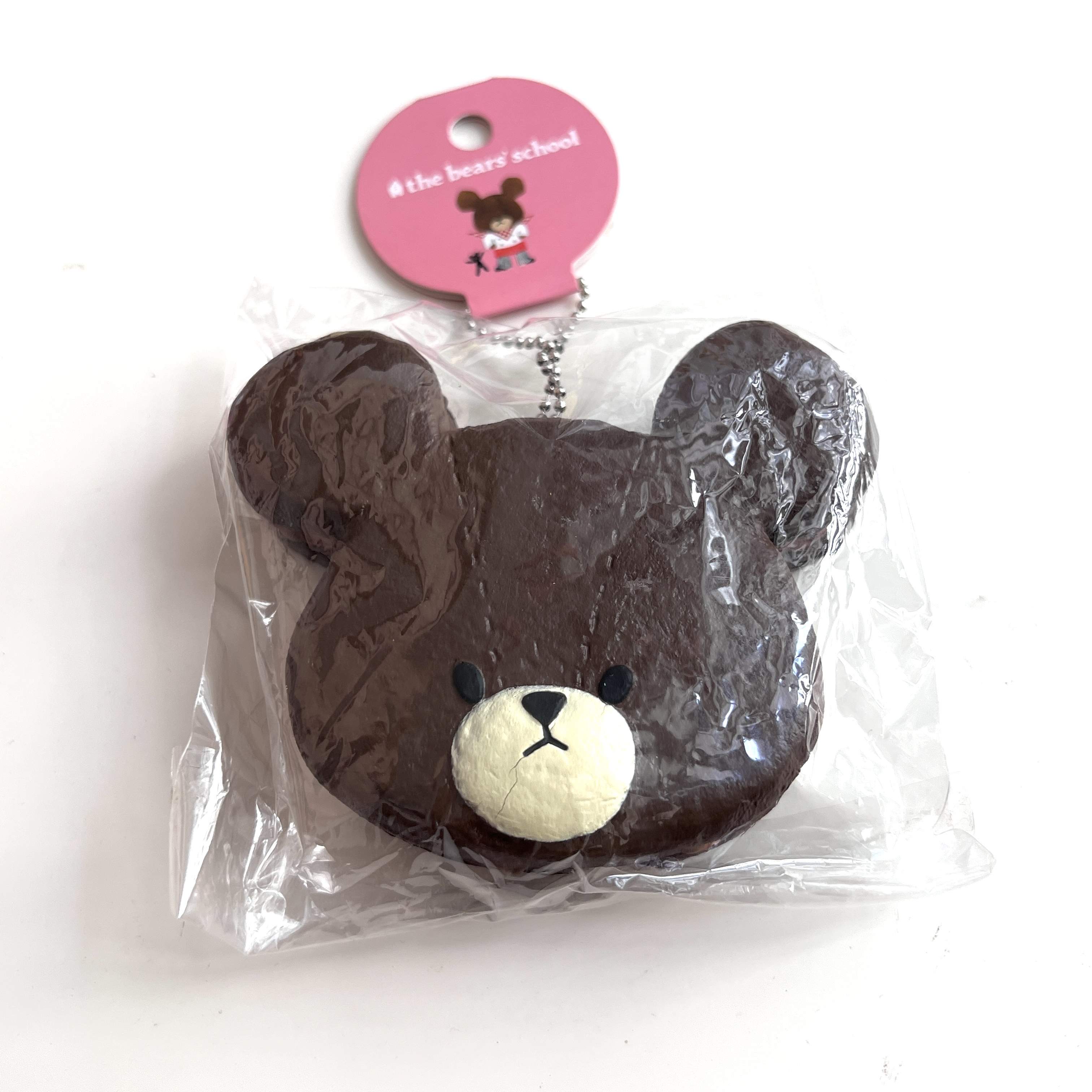 Bear school chocolate biscuits cookie squishy