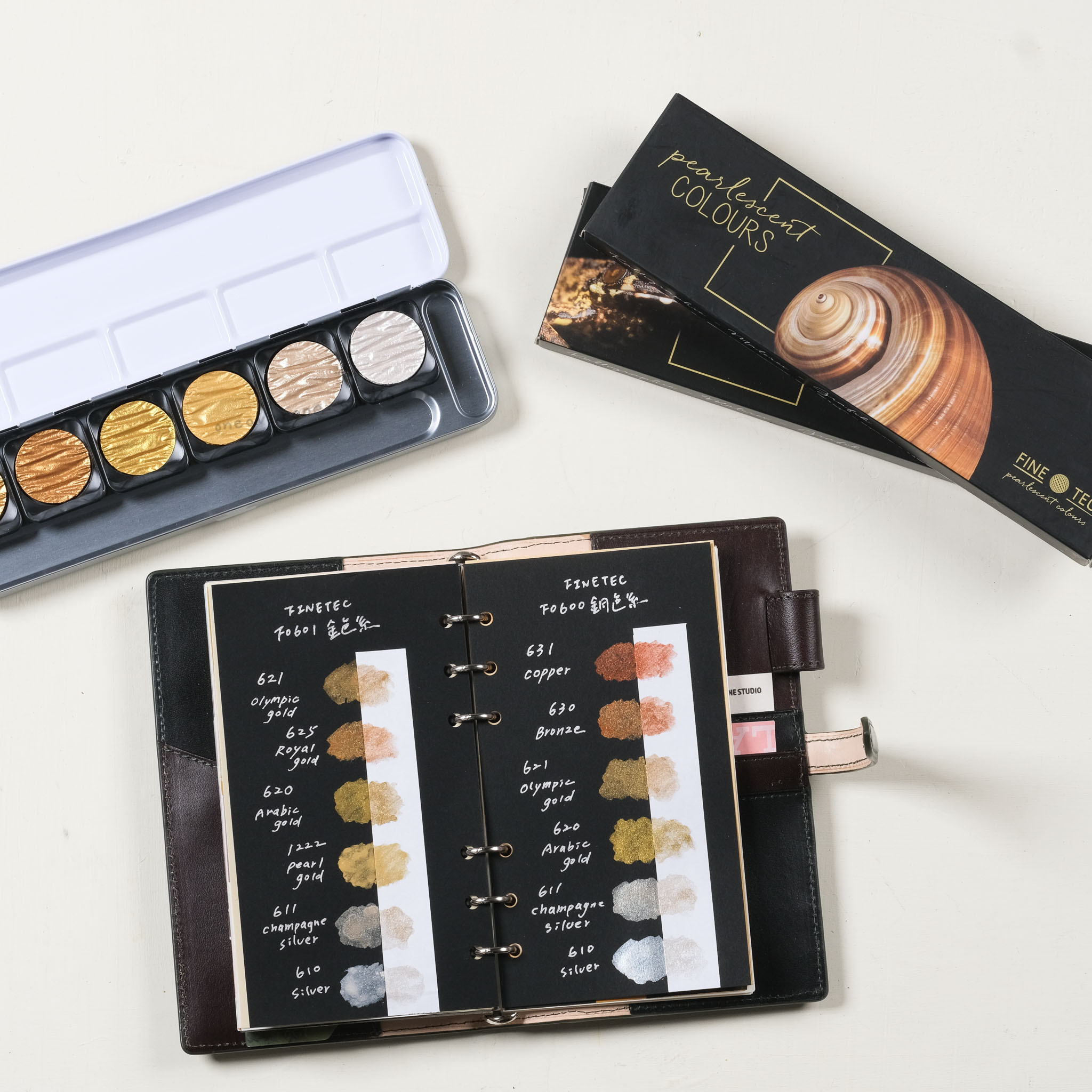 金屬珠光固體水彩系列｜德國 FINETEC GERMANY