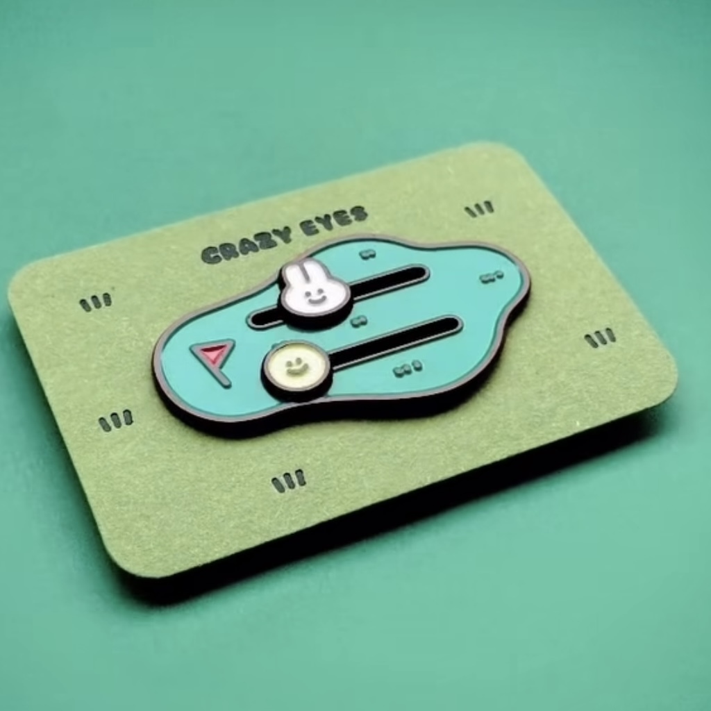 Crazy eyes 瘋狂眼珠｜別針｜龜兔賽跑