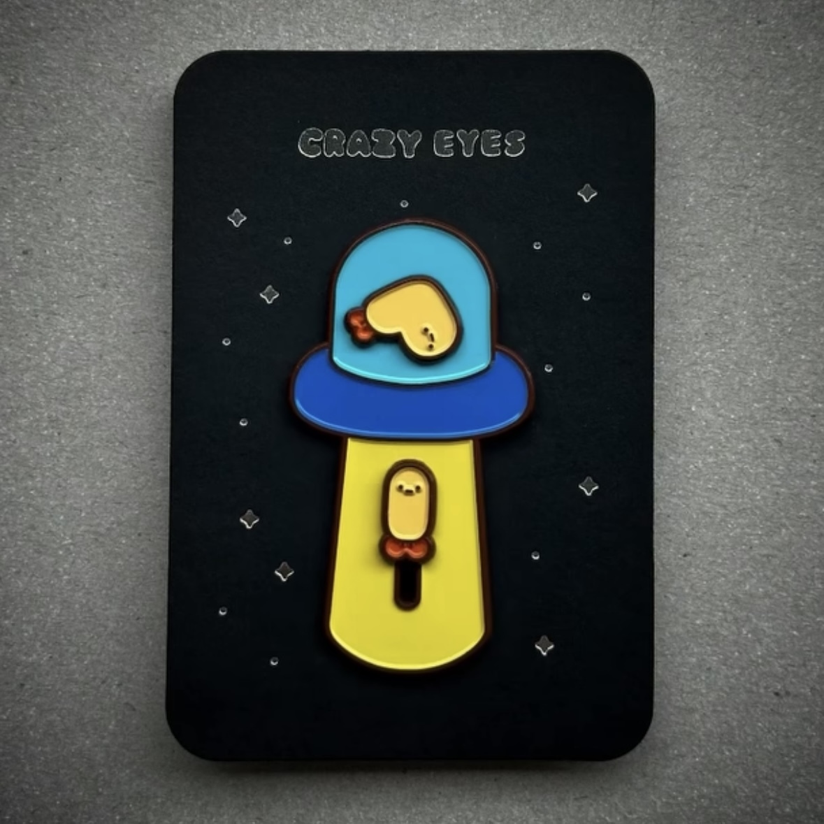 Crazy eyes 瘋狂眼珠｜別針｜滑動UFO