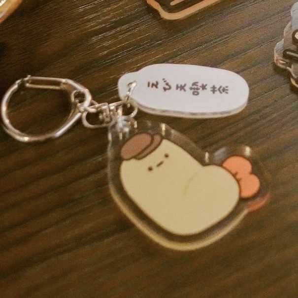 Crazy eyes 瘋狂眼珠｜壓克力吊飾｜喫茶限定｜炸蝦店員