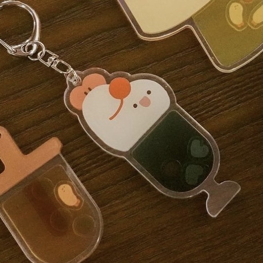 Crazy eyes 瘋狂眼珠｜壓克力吊飾｜哈密瓜汽水