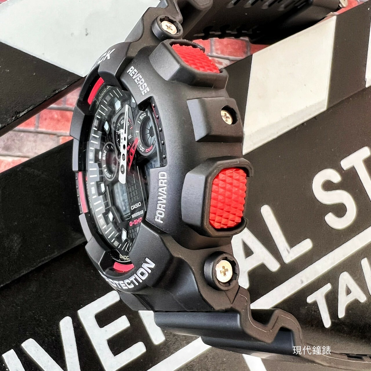 【G-SHOCK】粗獷個性風運動錶 GA-100-1A4  51.2mm 現代鐘錶
