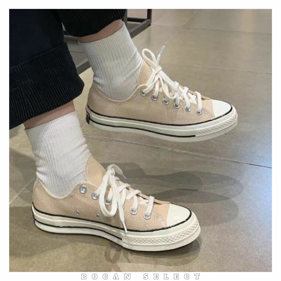 <任兩雙現折211> CONVERSE CHUCK 70 1970 LOW 米黃 淡奶茶 帆布鞋（A07234C）