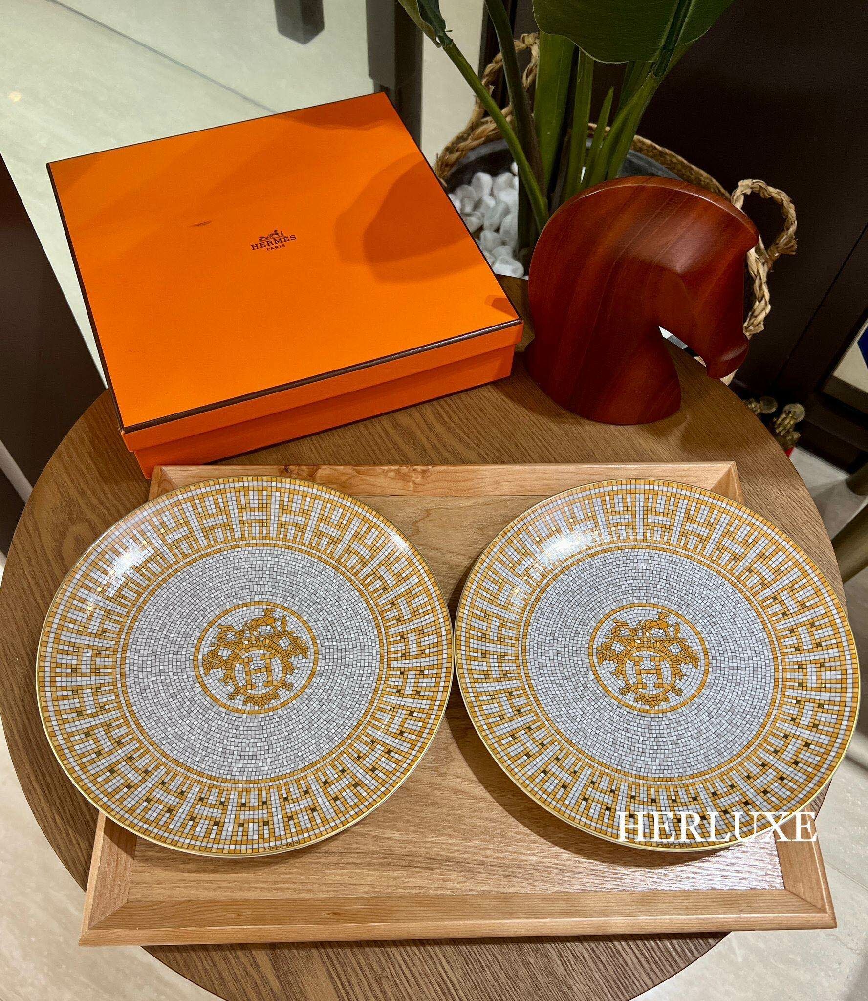 Mosaique au 24 gold dessert plate 16cm（一套有2隻）